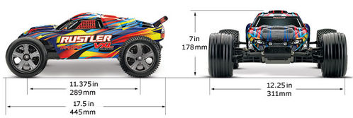 RUSTLER VXL 2WD 1/10 TSM RTR TRAXXAS