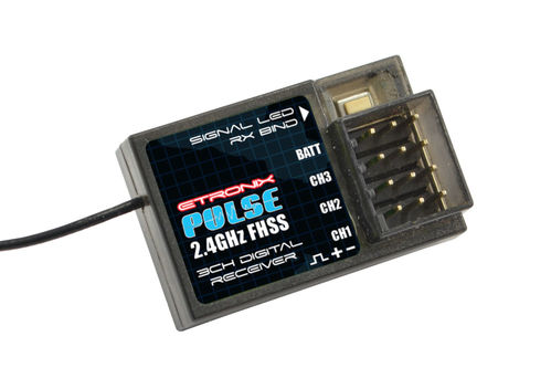 EMISORA VOLANTE EX3G 3CH 2.4GHZ FHSS ETRONIX