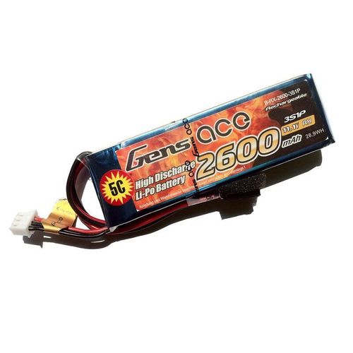 LIPO 3S 2600MAH TX 11,1V GENSACE