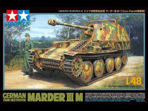 CAZACARROS MARDER IIIM PAK 40 1/48 TAMIYA