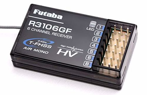 RECEPTOR R3106GF 6CH T-FHSS HV FUTABA AIR SIN TELEMETRIA