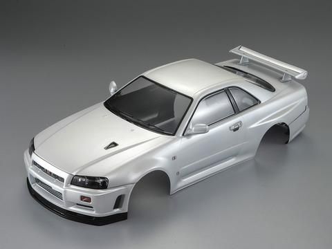 NISSAN SKYLINE R34 195MM BLANCO PERLA 1/10 CARROCERIA KILLERBODY