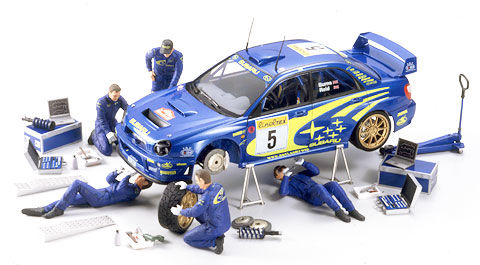 SET FIGURAS MECANICOS RALLY 1/24