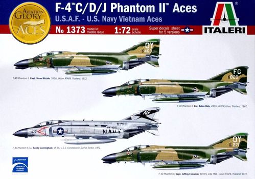 F-4 C/D/J PHANTOM ACES 1/72 ITALERI