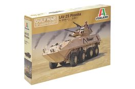 LAV-25 PIRAÑA 8X8 CON M242 GUERRA GOLFO 1/35 ITALERI