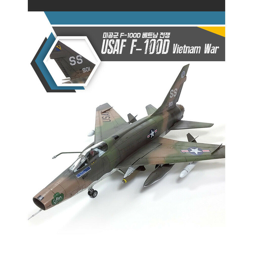 F-100D USAF GUERRA VIETNAM 1/72 ACADEMY