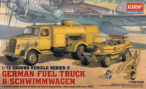 CAMION CISTERNA & SCHWIMMWAGEN 1/72 ACADEMY