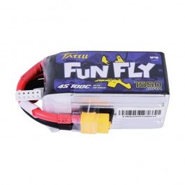 TATTU 1550MAH 4S 100C 14.8V FUNFLY LIPO GENSACE