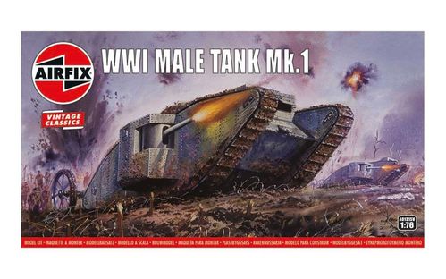 WWI MALE TANK 1/76 VINTAGE SERIES AIRFIX