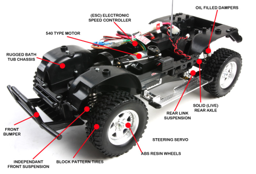 ISUZU MU TYPE-X BLACK METALLIC CC01 KIT TAMIYA CON LEDS OPEL FRONTERA (EU)