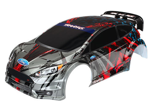 CARROCERIA FORD FIESTA ST RALLY PINTADA Y DECORADA TRAXXAS