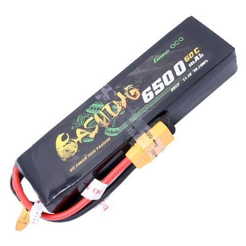 LIPO 6500MAH 3S 60C 11.1V SC XT90 BASHING SERIES GENSACE