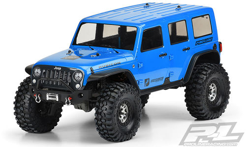 JEEP WRANGLER UNLIMITED RUBICON 1/10 CARROCERIA TRANSPARENTE CRAWLER PROLINE