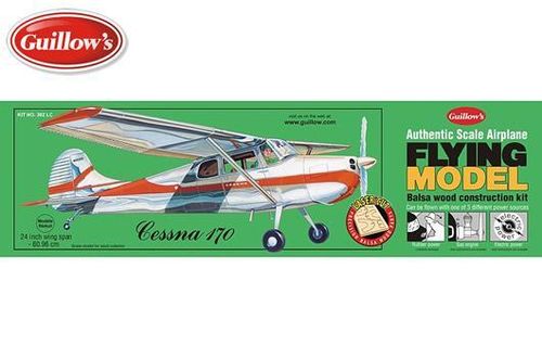 CESSNA 170 SET BALSA A GOMAS GUILLOWS