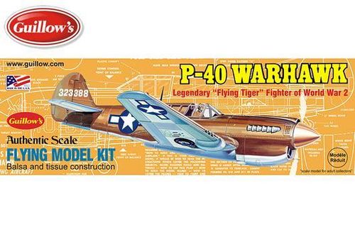 P-40 WARHAWK SET BALSA A GOMAS GUILLOWS