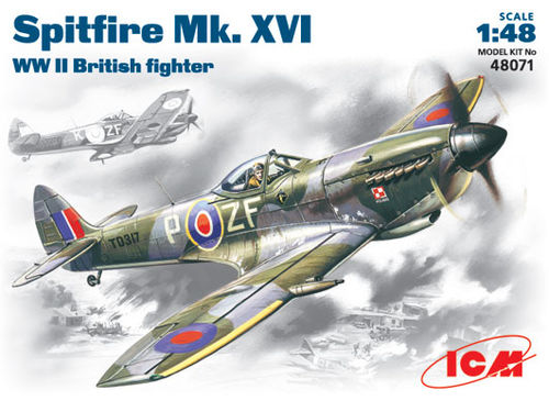 SPITFIRE MK.XVI AVION BRITANICO WWII 1/48 ICM