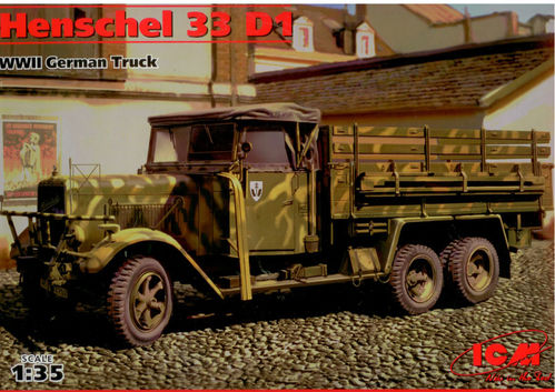 HENSCHEL 33 D1 CAMION EJERCITO ALEMAN WWII 1/35 ICM