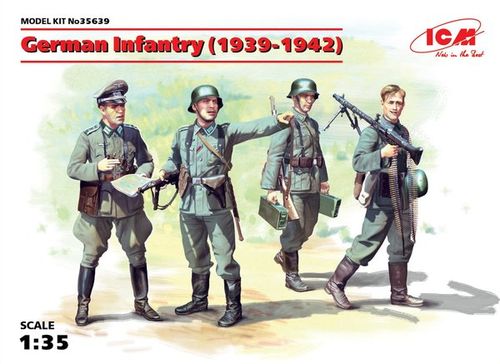 INFANTERIA ALEMANA 1939-1942 4 FIGURAS 1/35 ICM