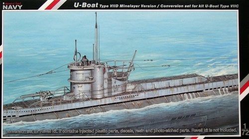 U-BOAT TYPE VIID 1/72 SPECIAL NAVY SPECIAL HOBBY MINELAYER CONVERSION