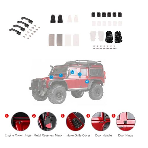 SET DECORACION TRAXXAS TRX4 DEFENDER