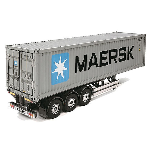 MAERSK 40 PIES SEMITRAILER Y CONTENEDOR 1/14 RC TAMIYA