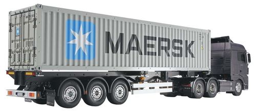 MAERSK 40 PIES SEMITRAILER Y CONTENEDOR 1/14 RC TAMIYA