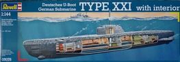 U-BOAT TYPE XXI CON INTERIOR 1/144 REVELL