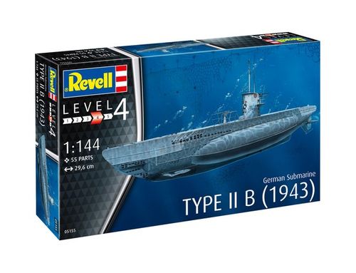 TYPE IIB 1943 SUBMARINO ALEMAN 1/144 REVELL