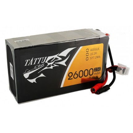 LIPO 26000MAH 6S1P 25C 22.2V TATTU GENSACE