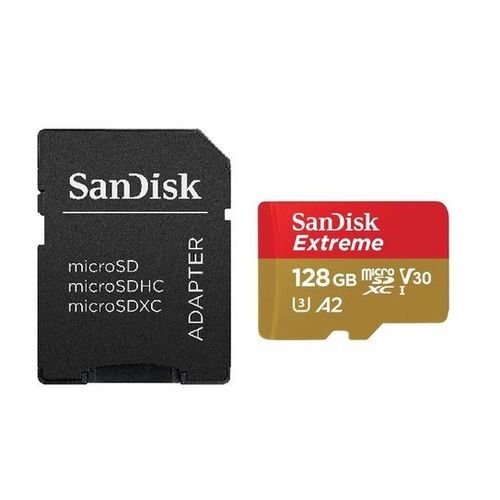TARJETA MICROSD 128GB U3 V30 A2 160MB/s SANDISK EXTREME