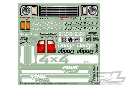 DODGE RAMCHARGER 313MM CARROCERIA SIN PINTAR PROLINE