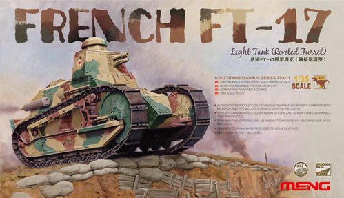 FRENCH FT-17 LIGHT TANK 1/35 MENG