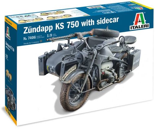 SIDECAR KS 750 ZUNDAPP 1/9 ITALERI