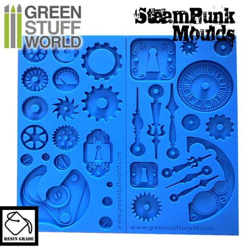 MOLDES SILICONA STEAMPUNK GREEN STUFF WORLD