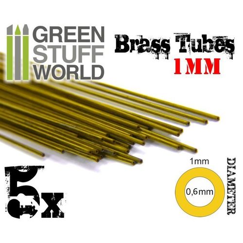 TUBO LATON 1MM 5UDS GREEN STUFF WORLD