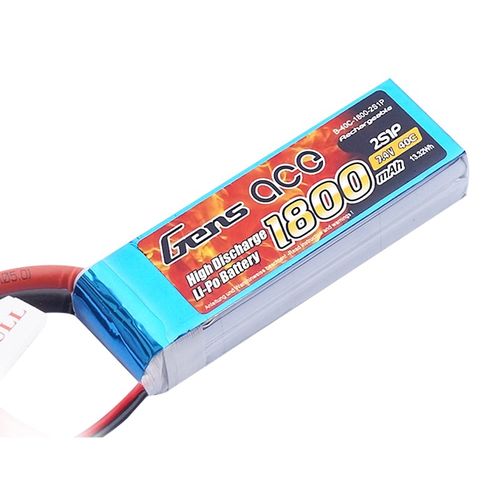 GENSACE 1800mAh 7,4v 2S 40C LIPO XT60