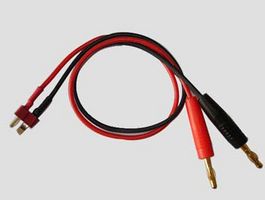 CABLE CARGA DEAN CON BANANAS 4mm 16AWG (30cm)