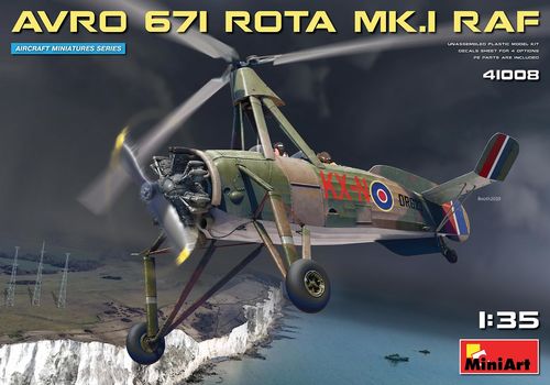 AVRO 671 ROTA MK.I RAF 1/35 MINIART AUTOGIRO CIERVA C30
