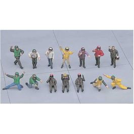 PILOTOS Y PERSONAL DE CUBIERTA USA  SET B 1/48 HASEGAWA