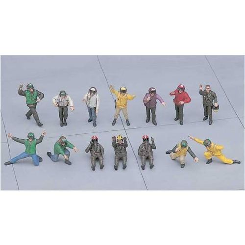 PILOTOS Y PERSONAL DE CUBIERTA USA SET B 1/48 HASEGAWA