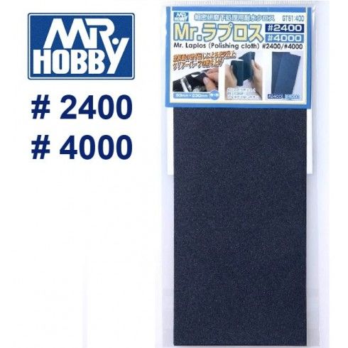 TELA PULIMENTO 2400-4000 MAQUETAS MR HOBBY GUNZE