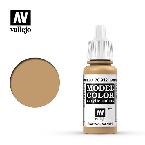 MARRON AMARILLO TAN P122 17ML MODELCOLOR VALLEJO