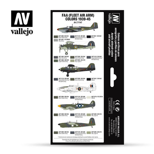 FLEET AIR ARM FAA MODELAIR SET VALLEJO