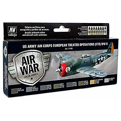 EJERCITO AMERICANO EUROPA WWII MODELAIR SET VALLEJO