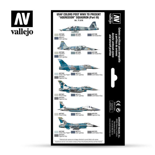 USAF POST WWII AGRESSOR MODELAIR SET VALLEJO