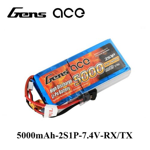 LIPO TX RX 5000 2S 7.4V GENSACE