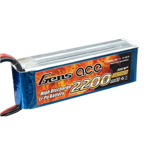 LIPO 2200MAH 3S 45C 11.1V DEANS GENSACE