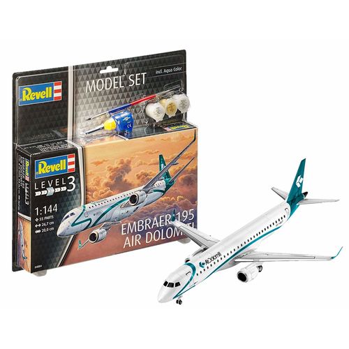 EMBRAER 195 DOLOMITI 1/144 STARTER SET REVELL