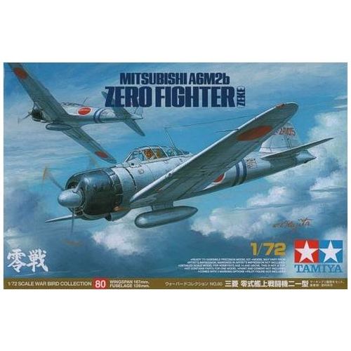 MITSUBISHI A6M2b ZEKE ZERO FIGHTER 1/72 TAMIYA