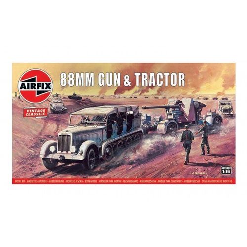 CAÑON ANTITANQUE 88MM Y CAMION SD.KFZ.7 1/76 AIRFIX